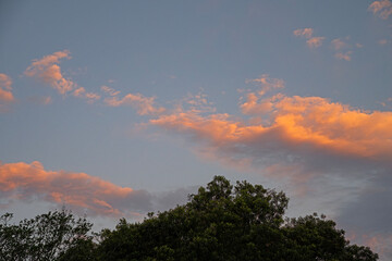 sunset in the sky