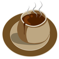 Hot Chocolate Drink Vector Illustration