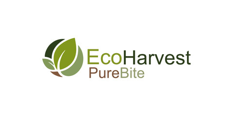 Eco-Friendly Food Brand Identity with Organic Leaves: Showcase your commitment to sustainable harvesting and pure, wholesome ingredients for a healthy lifestyle with this logo.