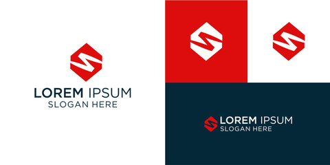 Dynamic letter S logo concept for modern company branding, a vibrant and creative icon perfect for technology startups and innovative business solutions with a sleek, clean design
