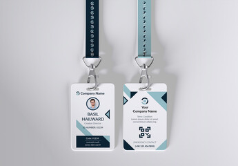 Corporate ID Card Template Layout