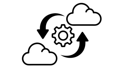 Cloud Migration Vector Icon