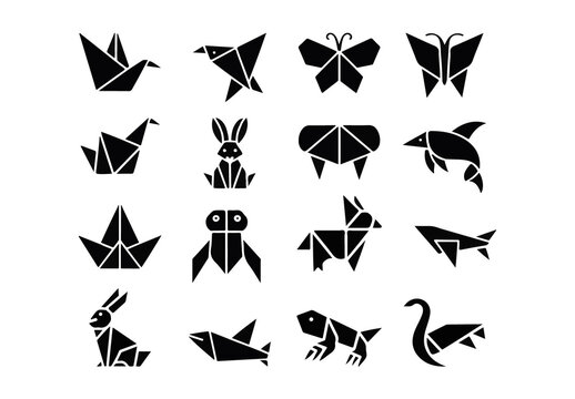 Origami Icon Set Template