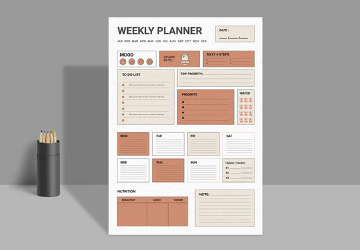 Weekly Planner Layout