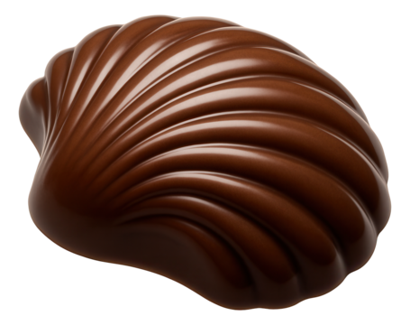 Round caramel lollipop with an opaque, matte surface, mounted on a white paper stick.