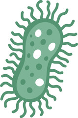Microorganism cell illustrating bacteria, germ, or virus