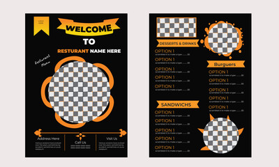 Today’s Special Food Menu Poster for Restaurant and Cafe Promotion