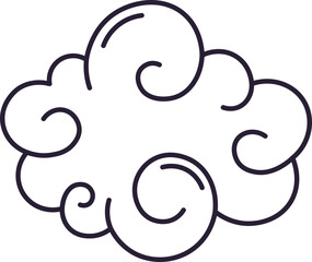 Stylized cloud icon representing weather concepts