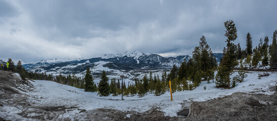 The mountains wear their white crowns with timeless grace, Colorado, United States of America