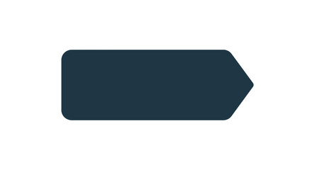 A simple dark teal arrow pointing to the right flat design