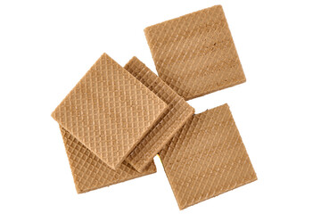Square Wafers Stacked, isolated on white background