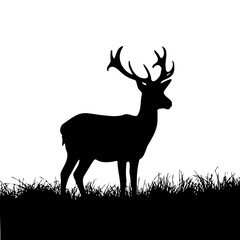 deer silhouette vector
