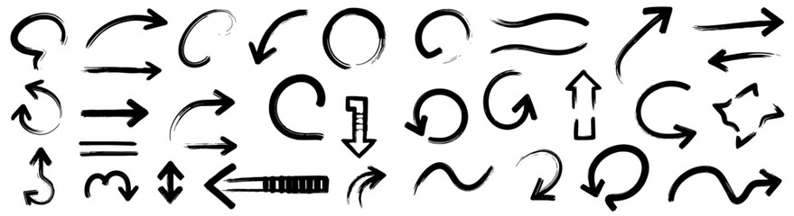 Obraz premium Doodle Scribbles: A Black & White Hand-Drawn Set of Vector Doodles & Scribbles, perfect for decoration and creative design projects. Fresh approach for marketing, hand-made and creative illustrations.