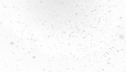 White falling snow texture background transparent PNG cutout, isolated background. Cold winter snowstorm Christmas backdrop