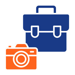 Camera Bag Fill Vector Icon