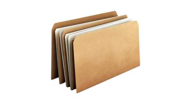 Document file folder icon transparent background
