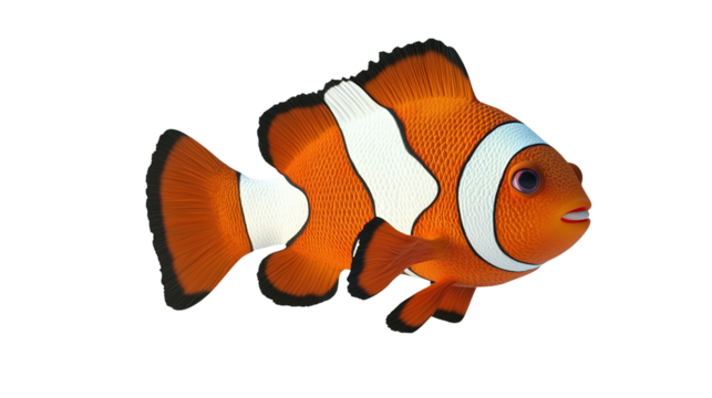 Clownfish on a transparent background Transparent