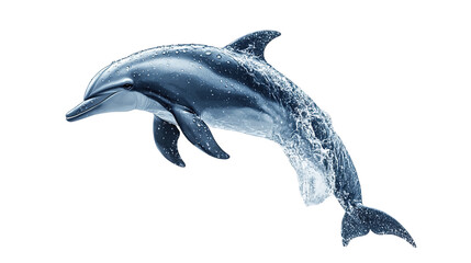 Fototapeta premium transparent background dolphins