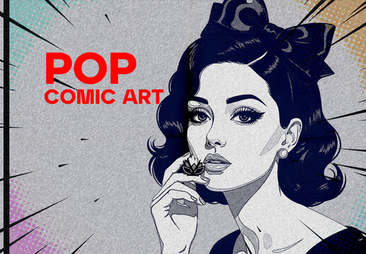 Pop Art Comic Book Photo Effect