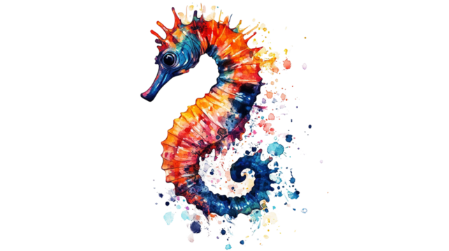 seahorse transparent background - Powered by Adobe