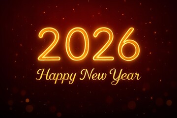 Sparkling Blue 2026 New Year Numbers on Reflective Surface with Glowing Lights and Bokeh Background Isolated on White P N G Download for Social Media Advertisement Banner