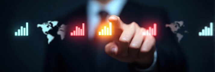 Business Consultants Analyzing Holographic Market Trends for Digital Transformation