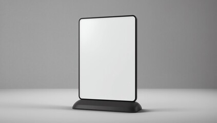 ACM board advertising outdoor footpath sign and wobbler. 3d render illustration