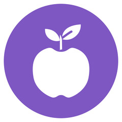 Apple icon vector image. Can be used for Morning and Breakfast.