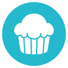 Muffin icon vector image. Can be used for Morning and Breakfast.