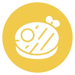 Meat icon vector image. Can be used for Morning and Breakfast.