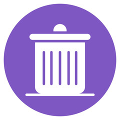 Dustbin icon vector image. Can be used for House Cleaning.