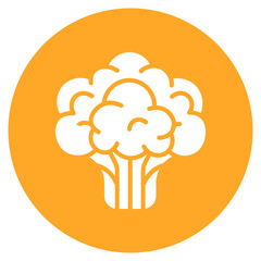 Cauliflower icon vector image. Can be used for Fruits and Vegetables.
