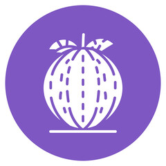 Rockmelon icon vector image. Can be used for Fruits and Vegetables.