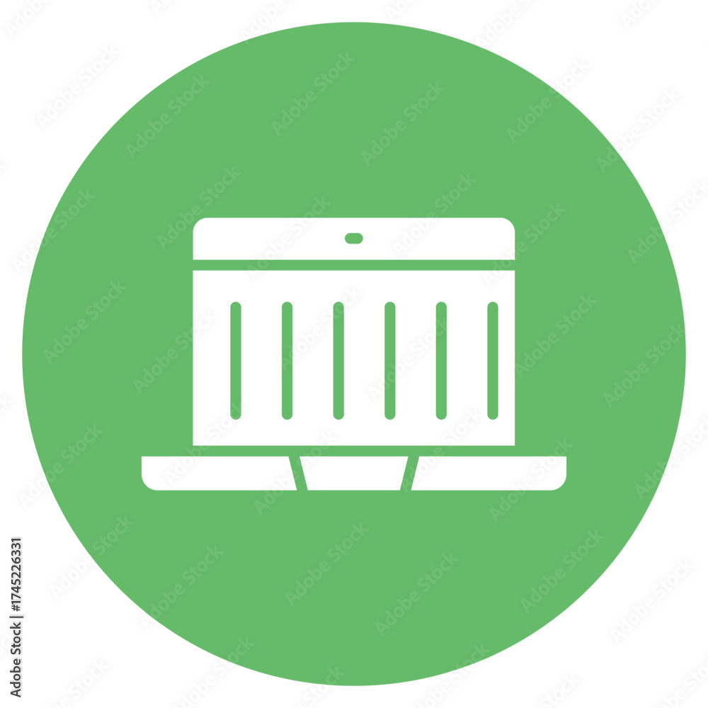 Wall mural binary code icon vector image. can be used for coding and development.
