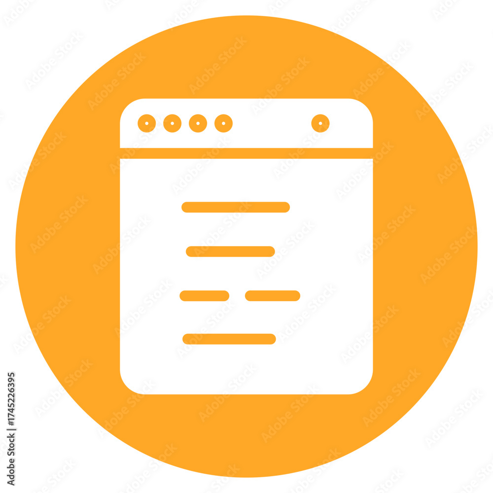 Wall mural css code icon vector image. can be used for coding and development.