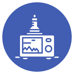 Analyzer icon vector image. Can be used for Electrician Tools.