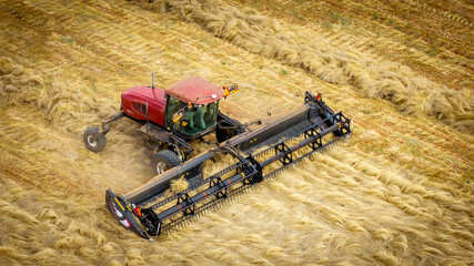 Farming equipment harvesting