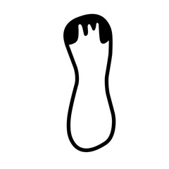 letters with snowflake outline