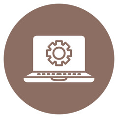 Database Settings icon vector image. Can be used for Web Hosting.