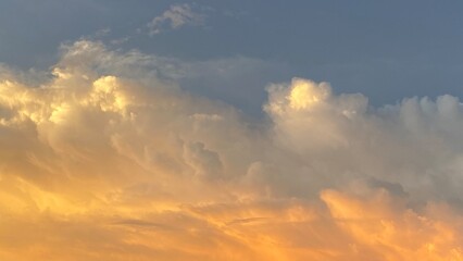 sunset sky with clouds