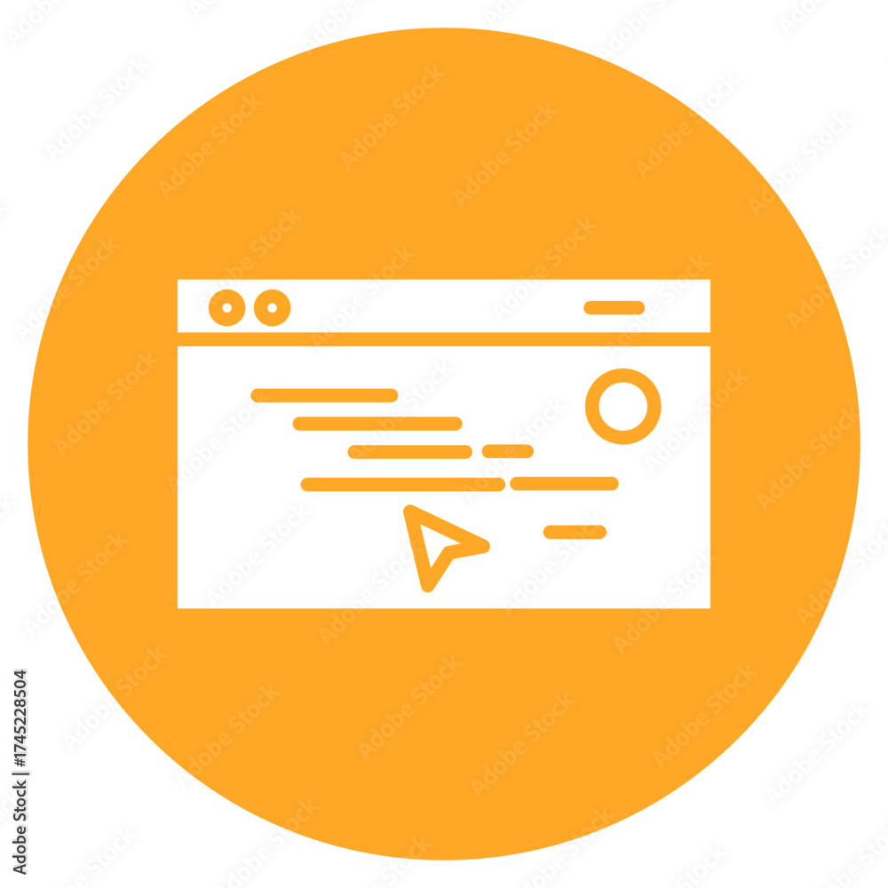 Wall mural backend development icon vector image. can be used for computer programming.