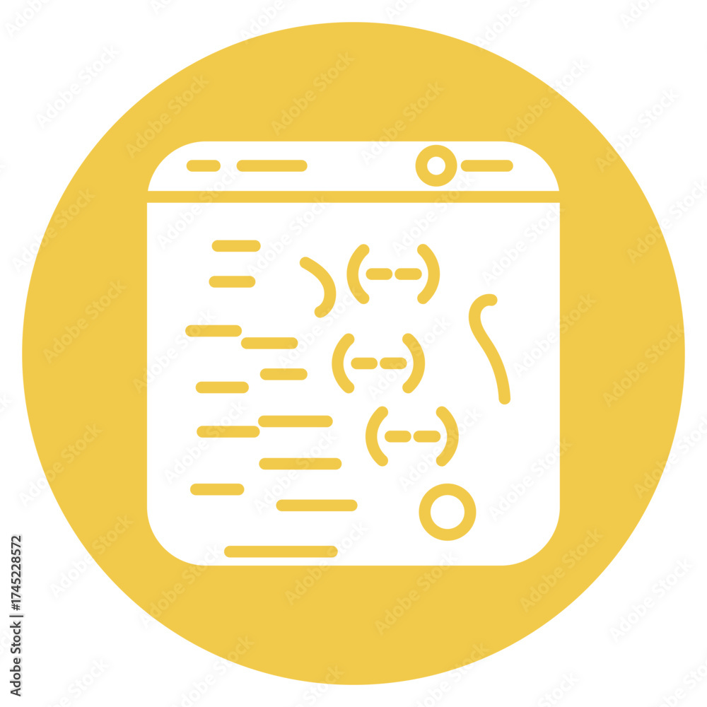 Wall mural c sharp icon vector image. can be used for computer programming.