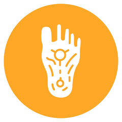 Obraz premium Reflexology icon vector image. Can be used for Spa.