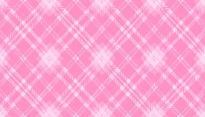 Pink plaid pattern with diagonal lines