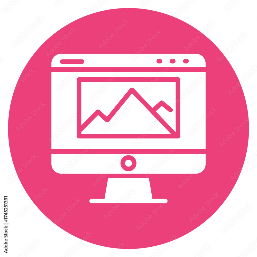 Wall mural web design icon vector image. can be used for seo and web.
