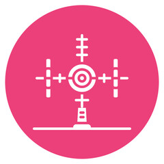 Space Station icon vector image. Can be used for Science Fiction.