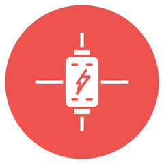 Relay icon vector image. Can be used for Electric Circuits.