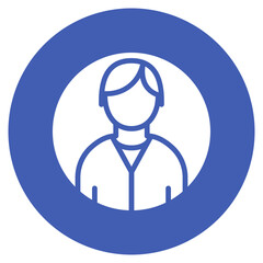 Social Worker icon vector image. Can be used for Women.