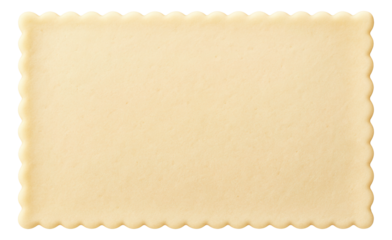 Puff pastry sheet rolled into a tight coil, viewed from the side.