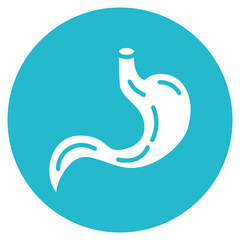 Esophagus icon vector image. Can be used for Human Anatomy.